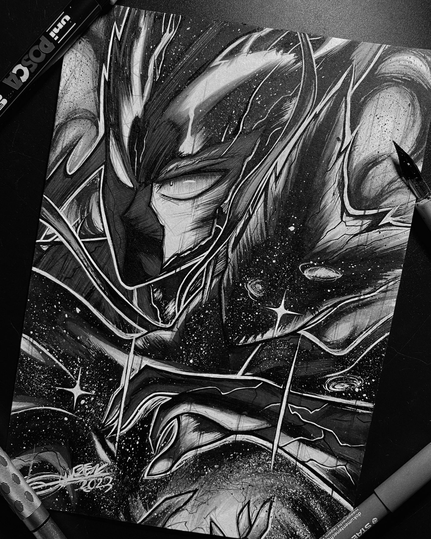 Poster Garou forme divine (One Punch Man)