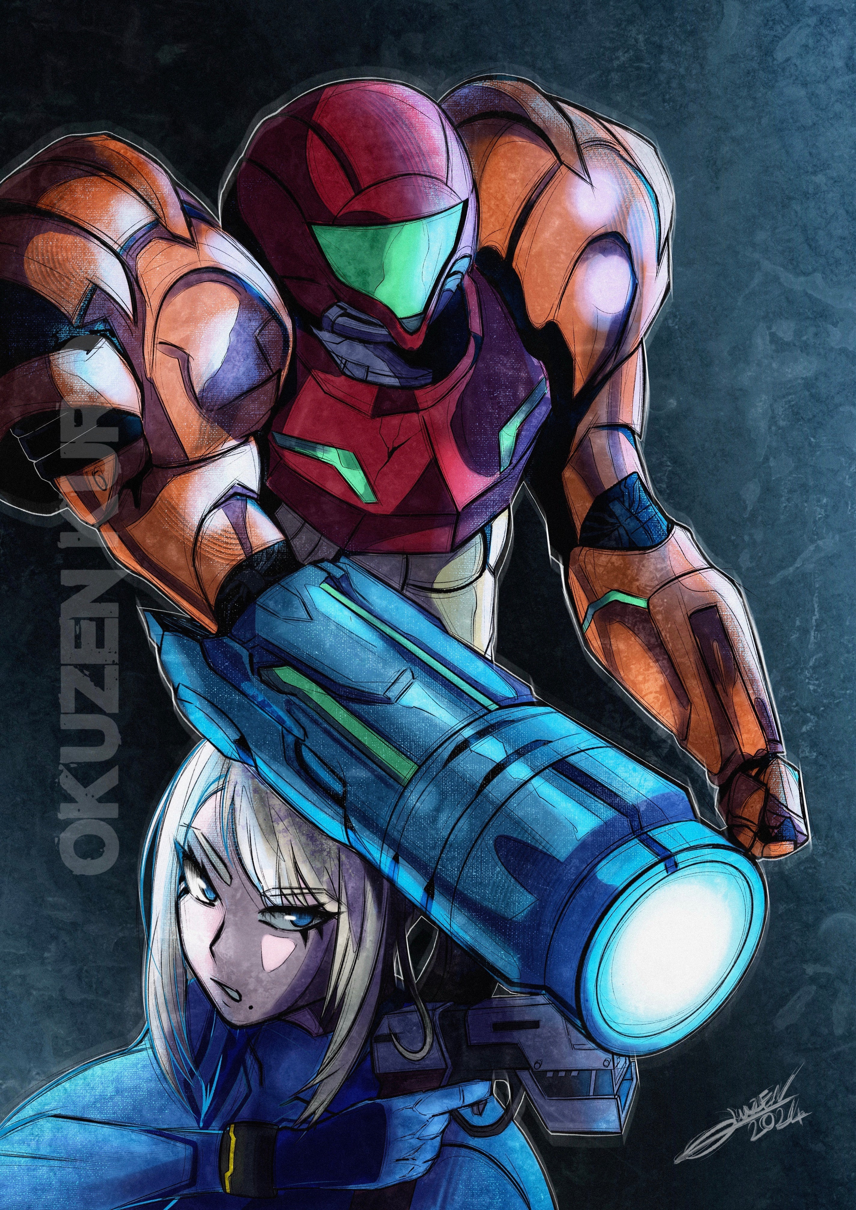 Póster Samus (Metroid)