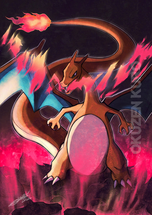 Poster Dracaufeu (Pokémon)